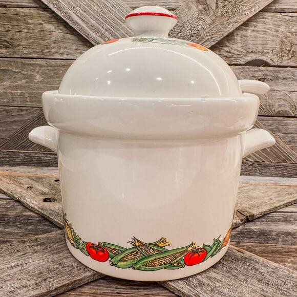1996 Vintage Campbell's Soup Company Ceramic Soup Tureen w/ Lid and Ladle - Picture 4 of 7